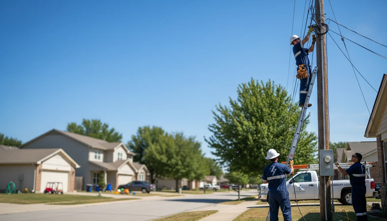 Residential electrician providing installation services in Lucerne, CO